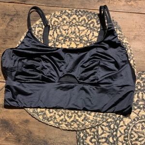 Auden Elegant Women's Black Unlined Long Line Bralette size XL